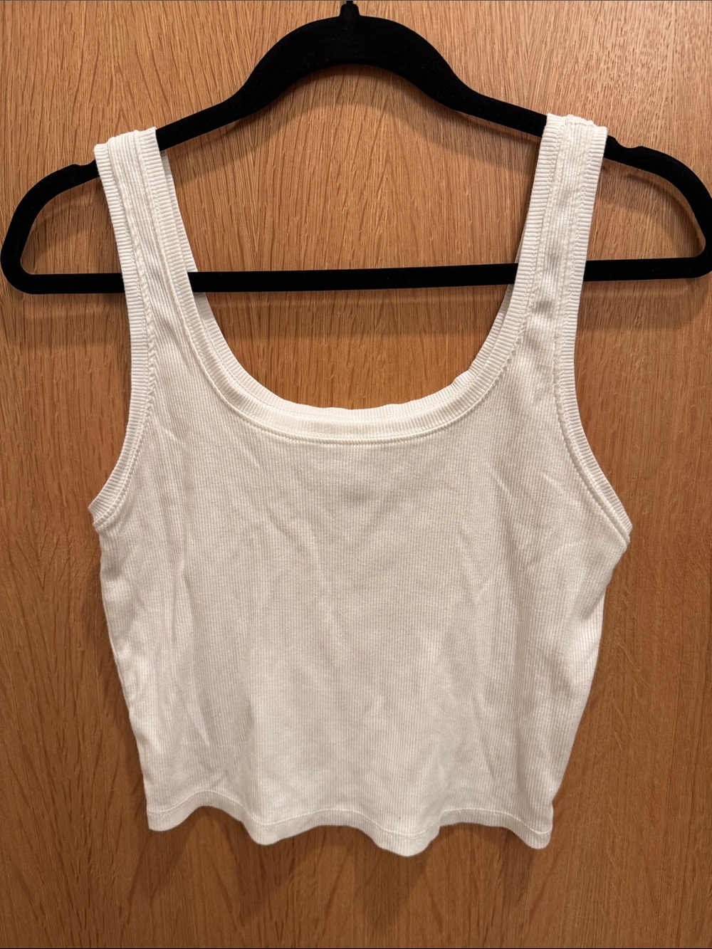 wild fable White Ribbed Scoop Neck Tank